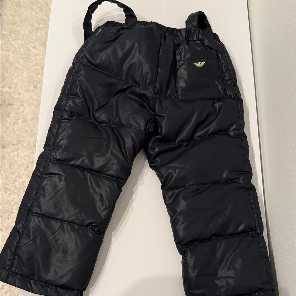 Cozy Black Kids Padded Joggers - Picture 2 of 9